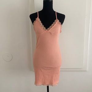 Peach Knit Dress • M• Forever 21